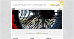 Desktop Screenshot of blower-door-international.de