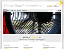 Tablet Screenshot of blower-door-international.de